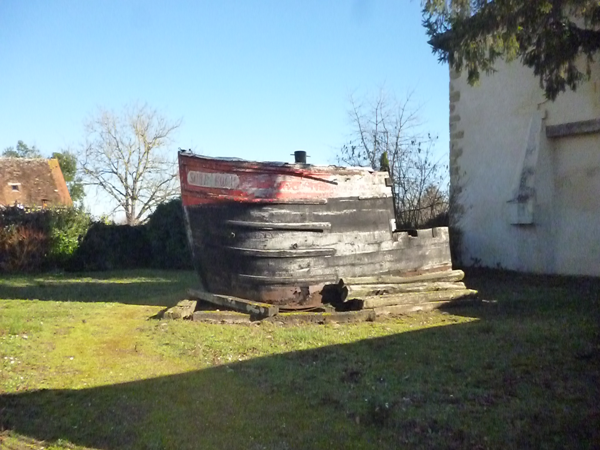 Ce qu'il reste d'une péniche...