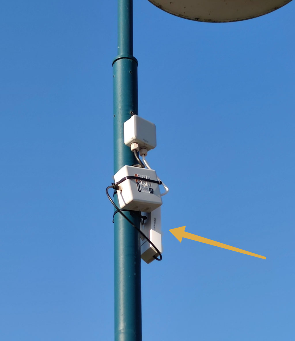 Répéteur WiFi sur le port